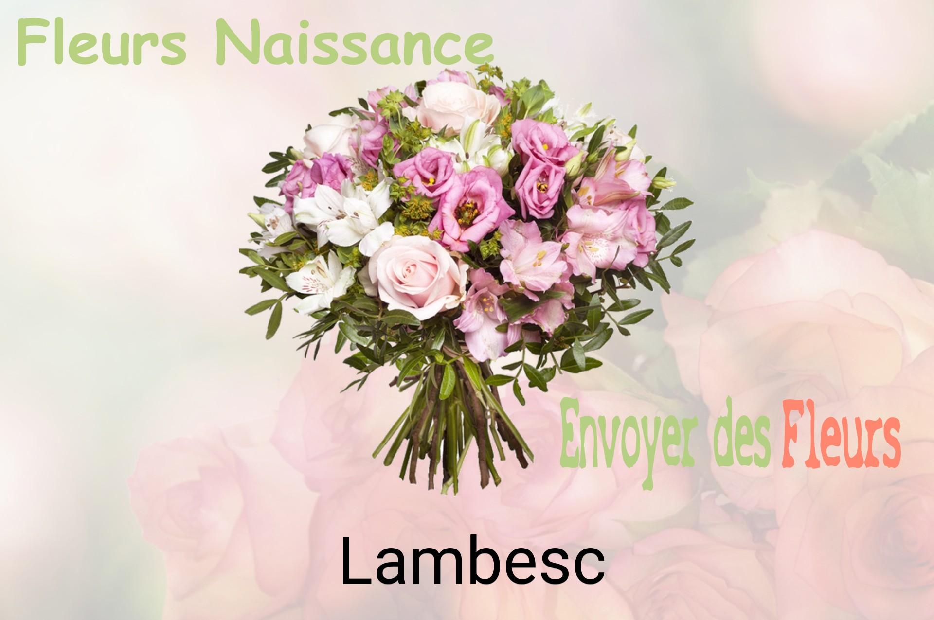 Bouquet de fleurs de naissance livré à Lambesc